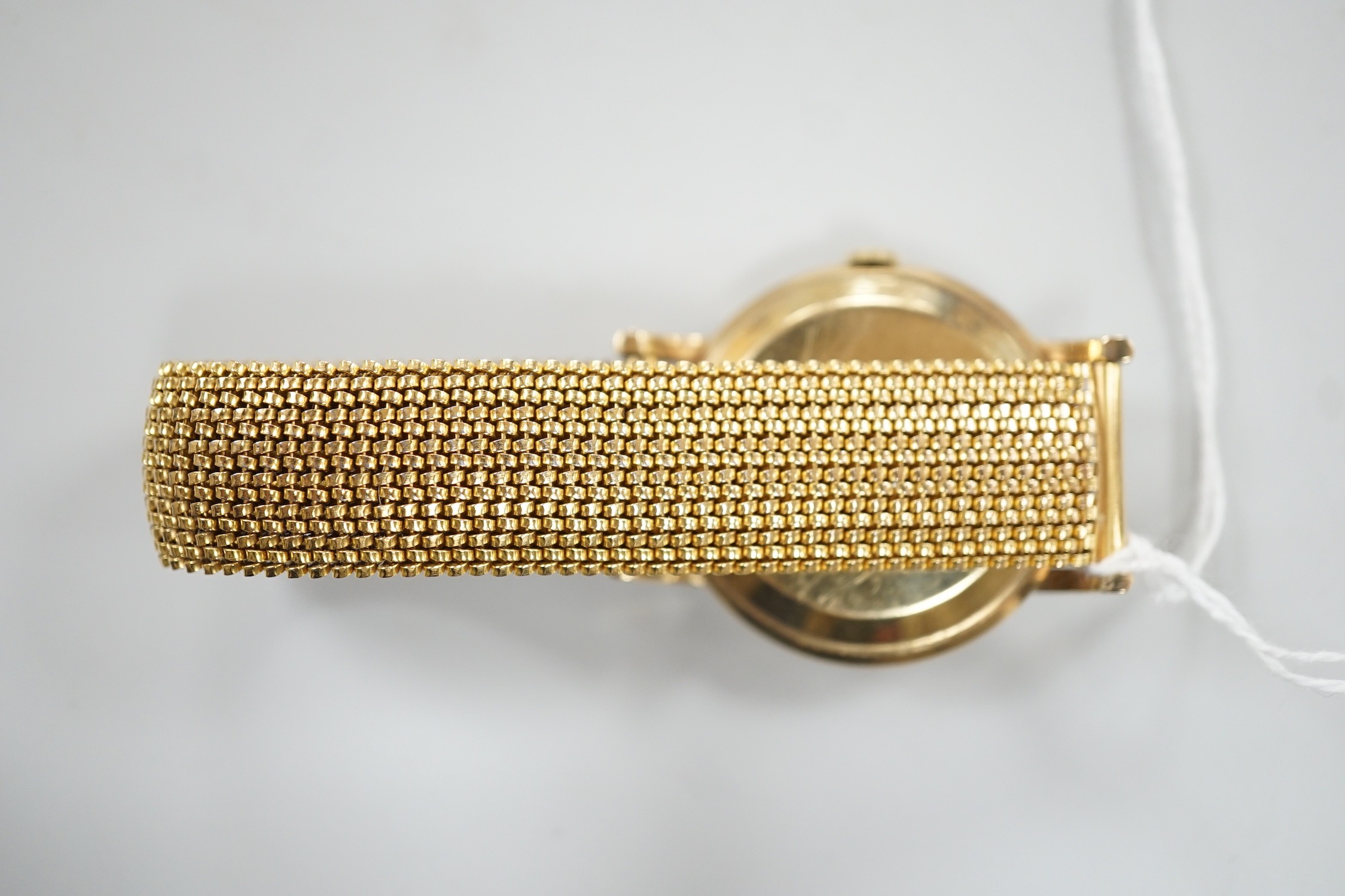 A gentleman's 9ct gold Tudor Prince Rotor Self-Winding wrist watch, on later associated flexible bracelet, case diameter 35mm, with Tudor box.